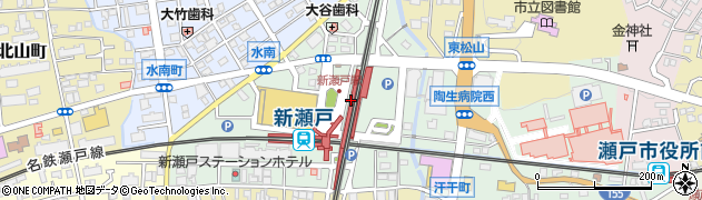 瀬戸市駅周辺の地図