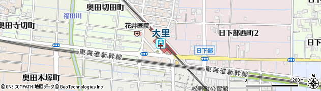 大里駅周辺の地図