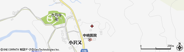千葉県夷隅郡大多喜町小沢又373周辺の地図