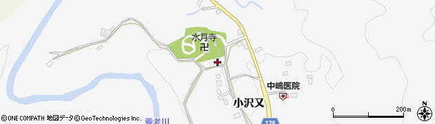 千葉県夷隅郡大多喜町小沢又575周辺の地図