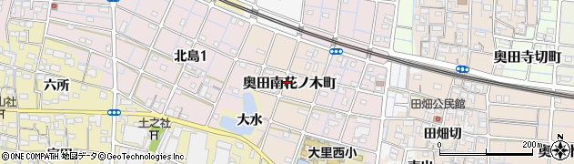 愛知県稲沢市奥田南花ノ木町周辺の地図