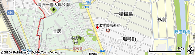 愛知県清須市一場弓町68周辺の地図