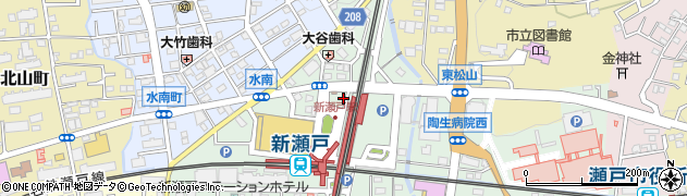 瀬戸市駅駅前トイレ周辺の地図