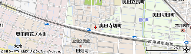 愛知県稲沢市奥田町城戸切周辺の地図