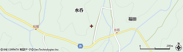 京都府京丹波町（船井郡）水呑（本庄）周辺の地図