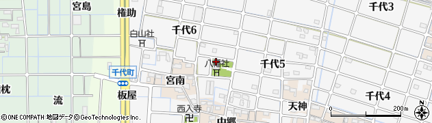 愛知県稲沢市千代町社宮地109周辺の地図