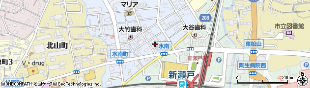 愛知県瀬戸市水南町62周辺の地図