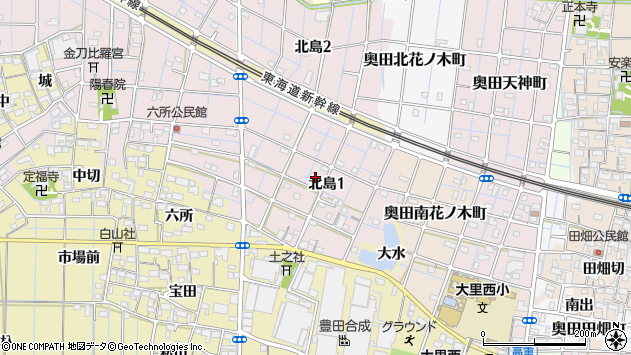 〒492-8410 愛知県稲沢市北島の地図