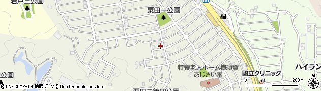 神奈川県横須賀市粟田周辺の地図