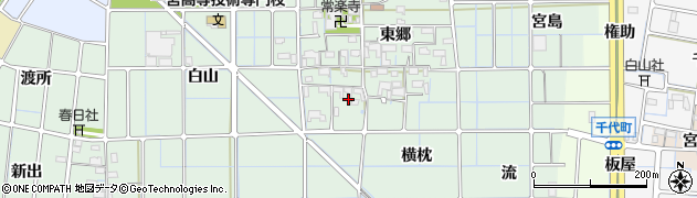 愛知県稲沢市堀之内町（深田）周辺の地図