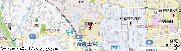 静岡県富士宮市貴船町3周辺の地図