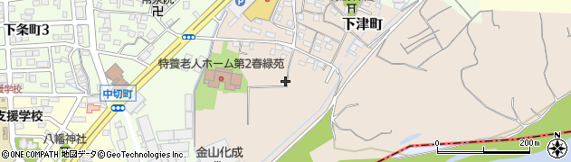 愛知県春日井市下津町周辺の地図
