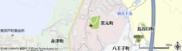 愛知県瀬戸市窯元町周辺の地図