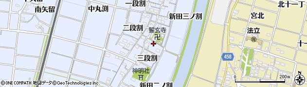 愛知県稲沢市祖父江町三丸渕二段割30周辺の地図