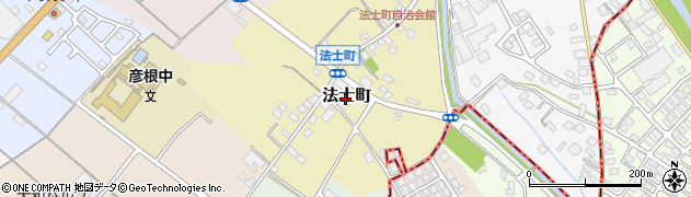 滋賀県彦根市法士町周辺の地図