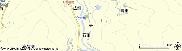 愛知県豊田市小渡町石田4周辺の地図