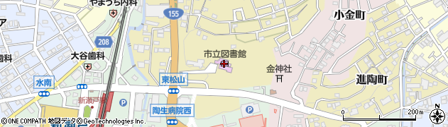 瀬戸市立図書館周辺の地図