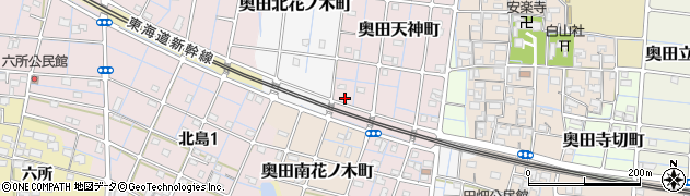 愛知県稲沢市奥田天神町180周辺の地図