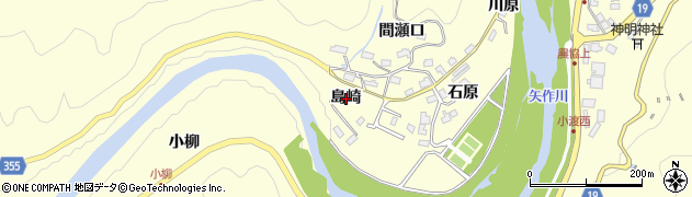 愛知県豊田市島崎町（島崎）周辺の地図