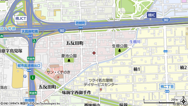 〒462-0011 愛知県名古屋市北区五反田町の地図