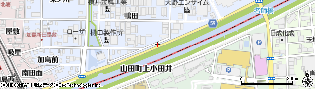 愛知県北名古屋市九之坪（畦跨）周辺の地図