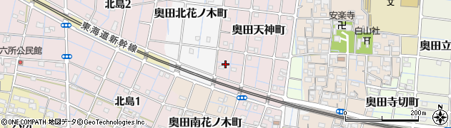 愛知県稲沢市奥田天神町176周辺の地図