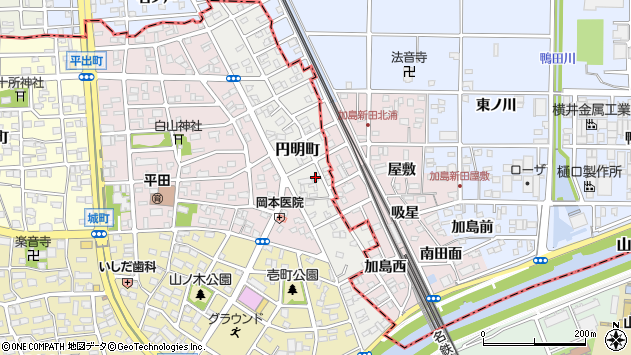 〒452-0831 愛知県名古屋市西区円明町の地図