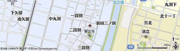 愛知県稲沢市祖父江町三丸渕二段割75周辺の地図