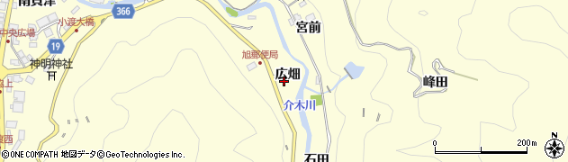 愛知県豊田市小渡町（広畑）周辺の地図