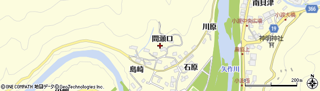 愛知県豊田市島崎町周辺の地図