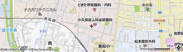 静岡県富士宮市貴船町8周辺の地図