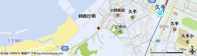 島根県大田市久手町刺鹿仕明周辺の地図