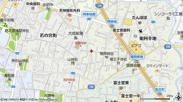 〒418-0078 静岡県富士宮市阿幸地町の地図