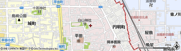 愛知県名古屋市西区平出町周辺の地図