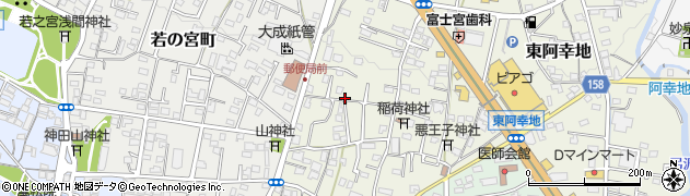 静岡県富士宮市阿幸地町周辺の地図