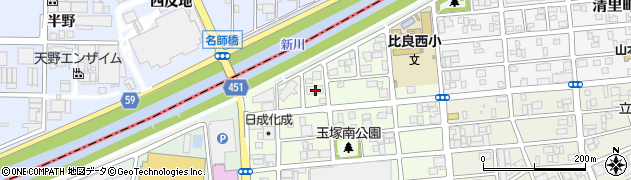 愛知県名古屋市西区玉池町218周辺の地図
