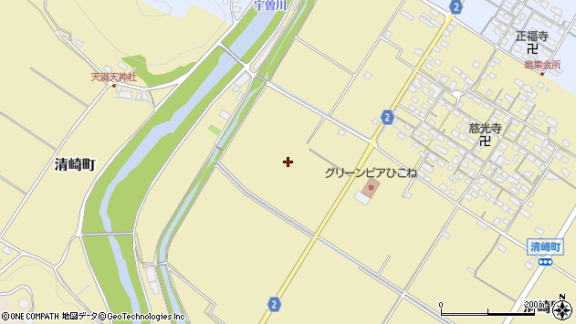 〒529-1156 滋賀県彦根市清崎町の地図