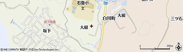 愛知県豊田市石畳町大根周辺の地図