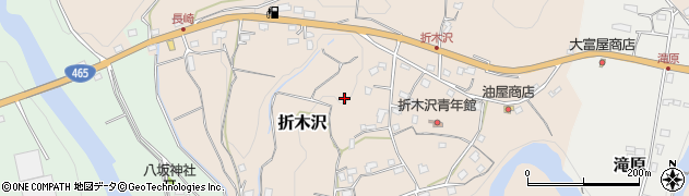 千葉県君津市折木沢周辺の地図