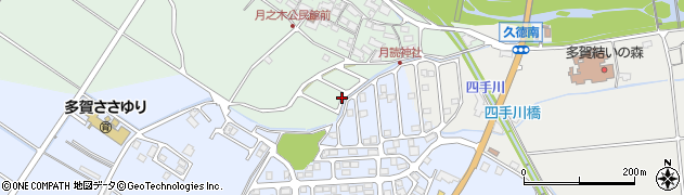 滋賀県多賀町（犬上郡）月之木周辺の地図