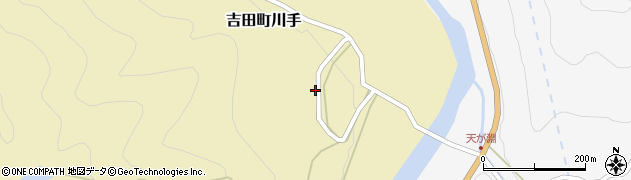 島根県雲南市吉田町川手345周辺の地図