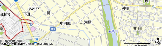 愛知県清須市春日河原周辺の地図