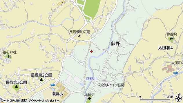 〒240-0102 神奈川県横須賀市荻野の地図