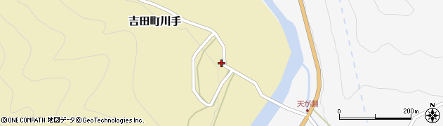 島根県雲南市吉田町川手318周辺の地図