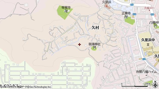 〒239-0834 神奈川県横須賀市久村の地図