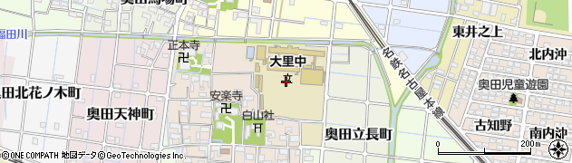 愛知県稲沢市奥田寺切町周辺の地図
