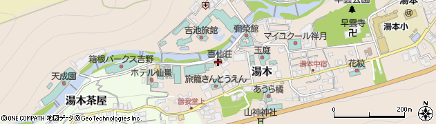 喜仙荘周辺の地図