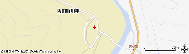 島根県雲南市吉田町川手317周辺の地図