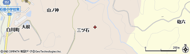 愛知県豊田市白川町三ツ石周辺の地図