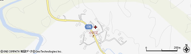 千葉県夷隅郡大多喜町小沢又95周辺の地図